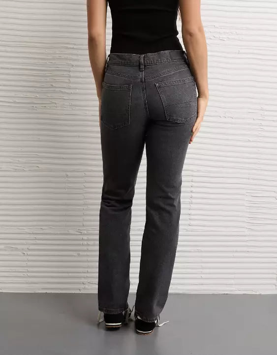 American Eagle AE Stretch Super High-Waisted Straight Jean
