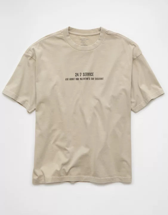 American Eagle AE Boxy Valentine's Day Graphic T-Shirt