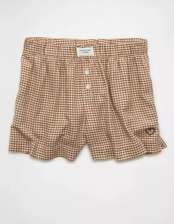 American Eagle AE Flannel Boxer Sleep Short