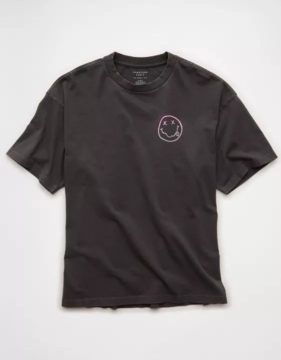 American Eagle AE Boxy Nirvana Graphic T-Shirt