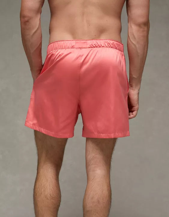 American Eagle AEO Men's Satin Pocket Boxer Short