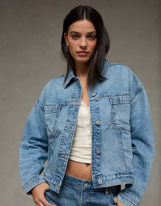 American Eagle AE Swing Denim Jacket