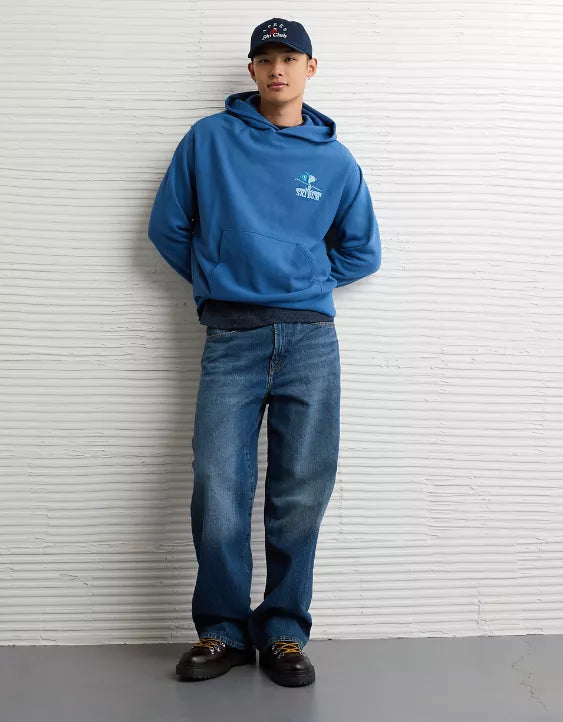 American Eagle AE Snoopy Graphic Fleece Hoodie