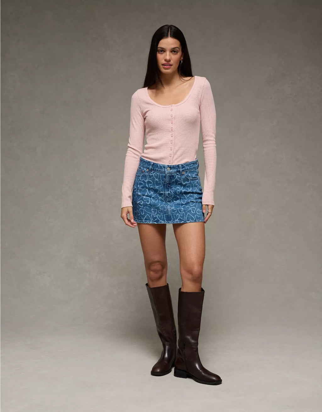 American Eagle AE High-Waisted Mini Skirt
