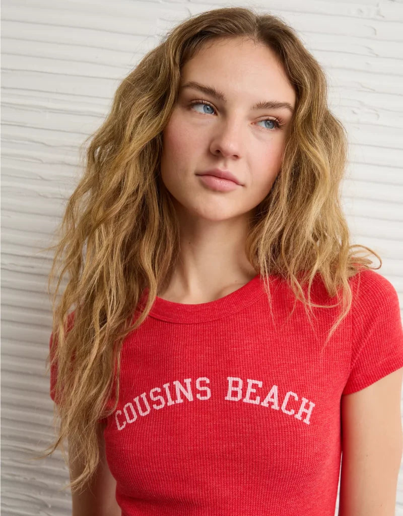 American Eagle AE x The Summer I Turned Pretty Graphic Baby Tee