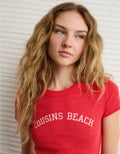 American Eagle AE x The Summer I Turned Pretty Graphic Baby Tee
