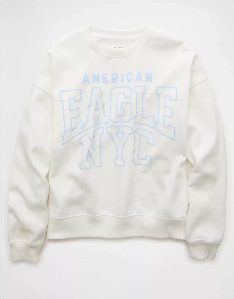 American Eagle AE Funday Crew Neck Sweatshirt