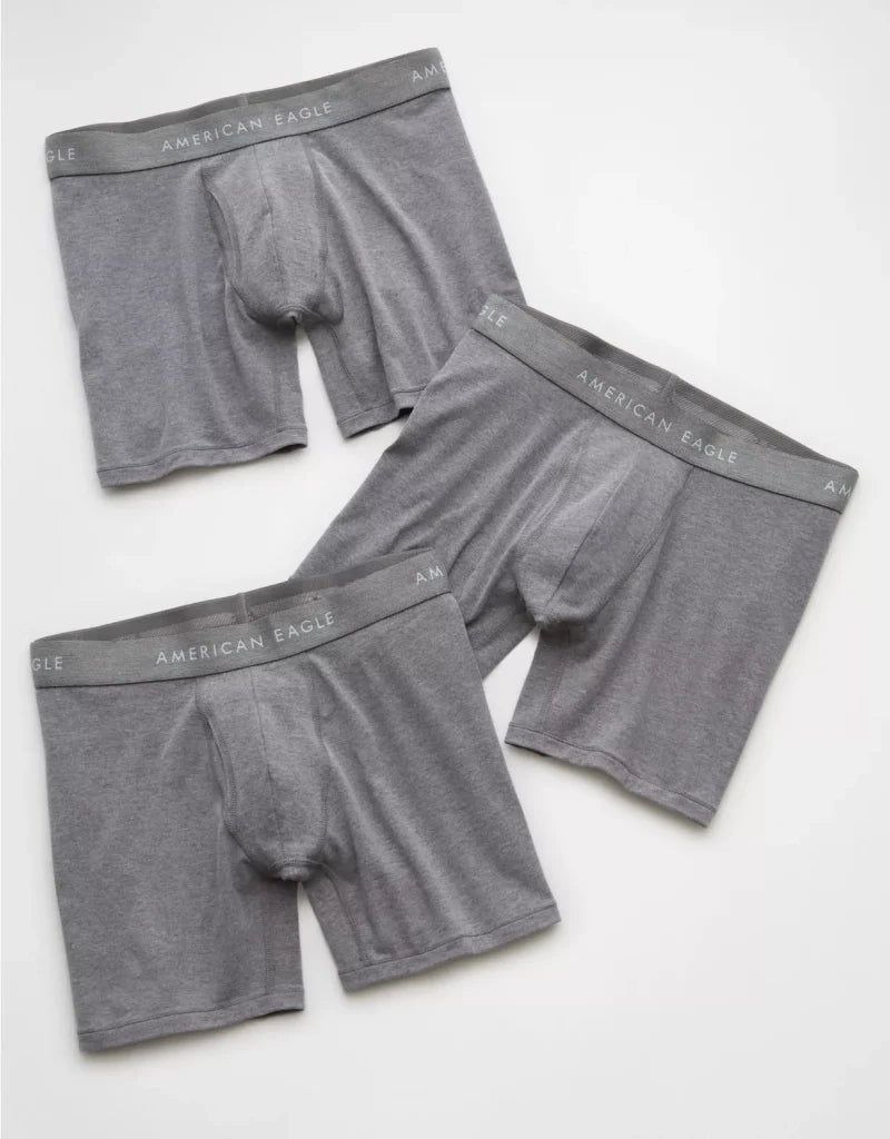 American Eagle AEO Men's 6″ Classic Boxer Brief 3-Pack