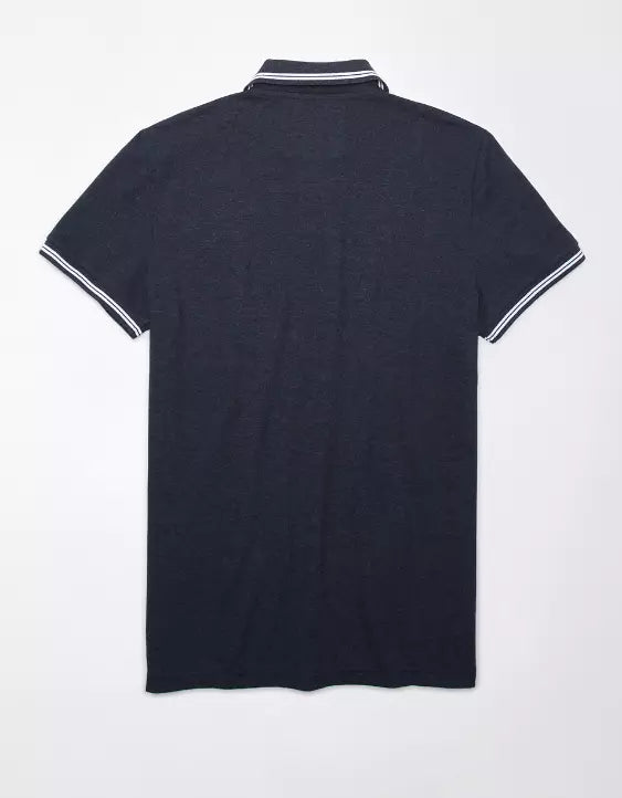 American Eagle AE Lived-In Slim Fit Pique Polo Shirt