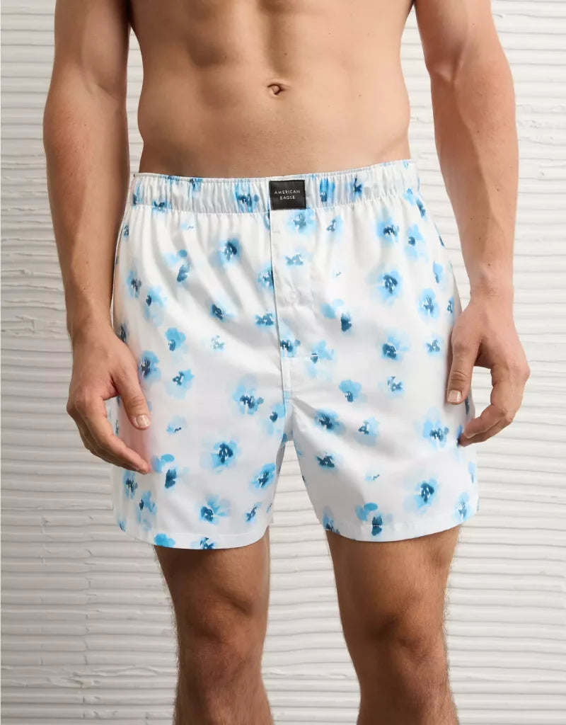 American Eagle AEO Men's Satin Pocket Boxer Short