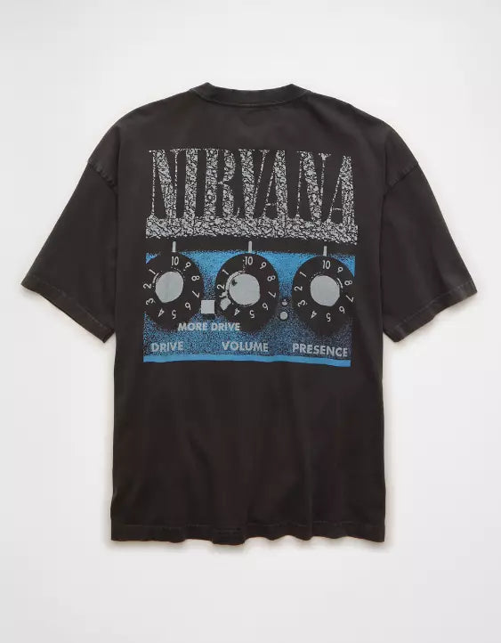 American Eagle AE Boxy Nirvana Graphic T-Shirt