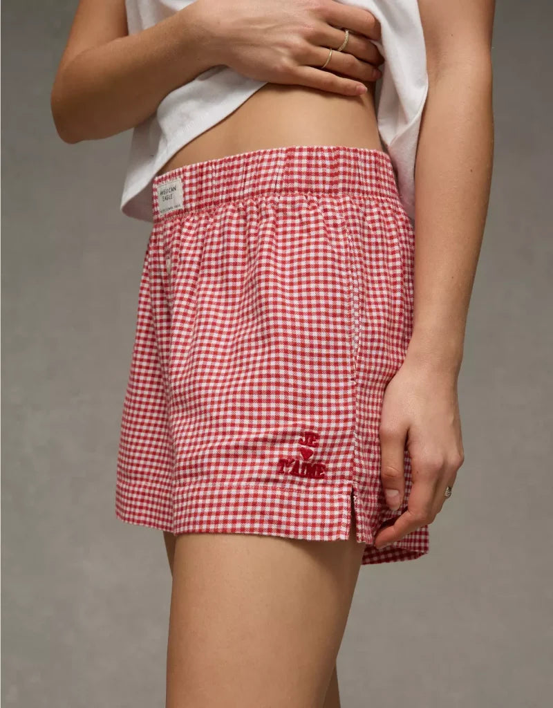American Eagle AE Flannel Boxer Sleep Short