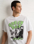American Eagle AE Boxy Green Day Graphic T-Shirt
