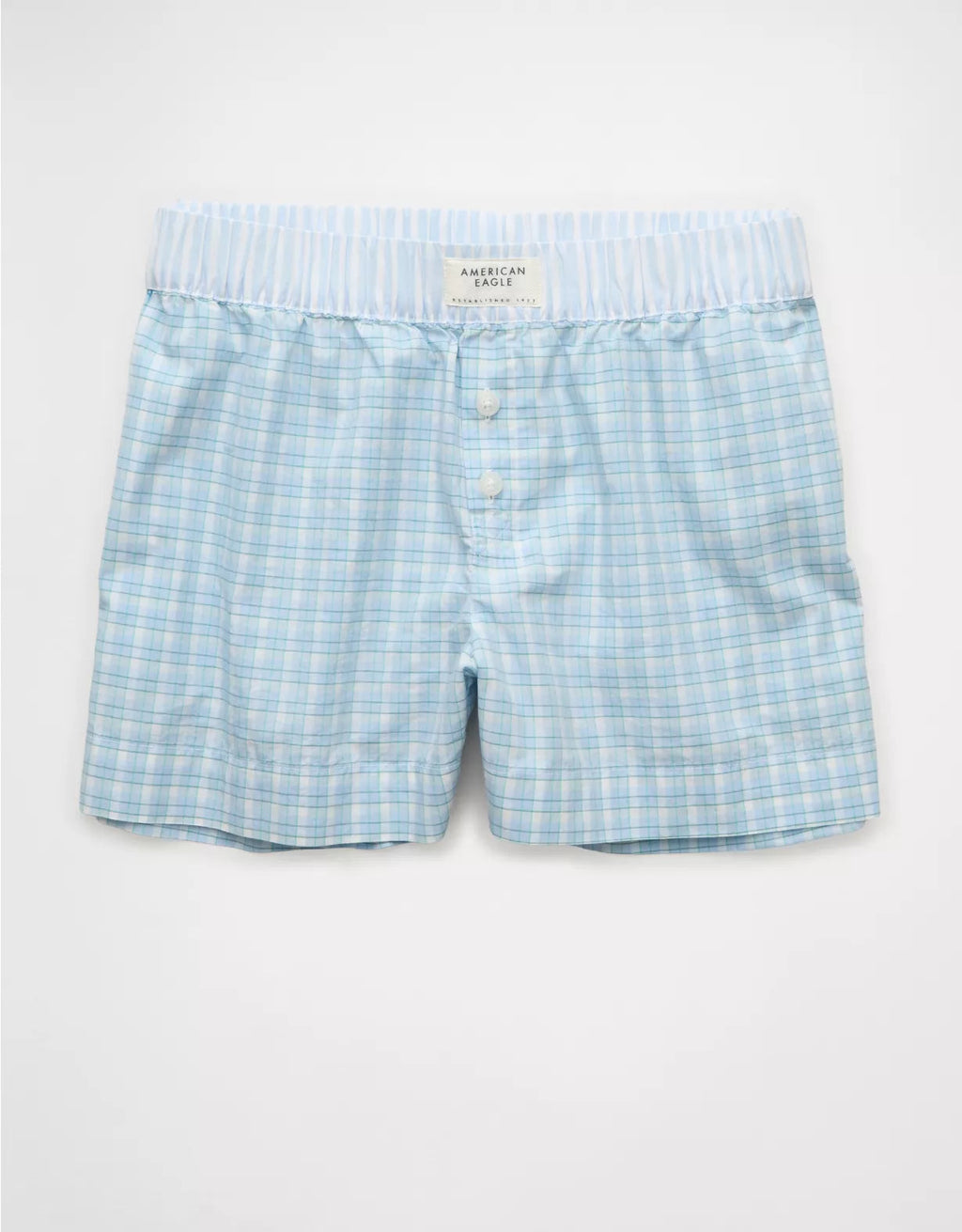 American Eagle AE Plaid Boxer Sleep Short