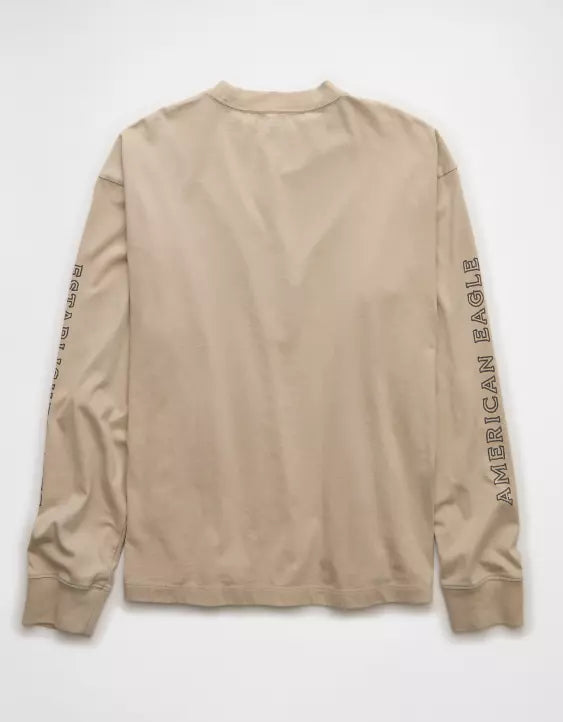 American Eagle AE Boxy Long Sleeve Graphic T-Shirt