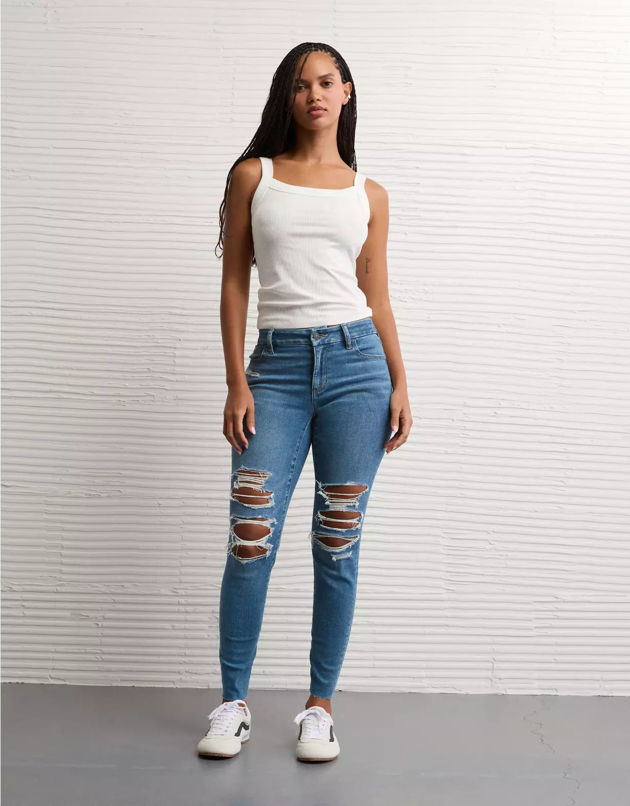 American Eagle AE Next Level Curvy Ripped High-Waisted Jegging