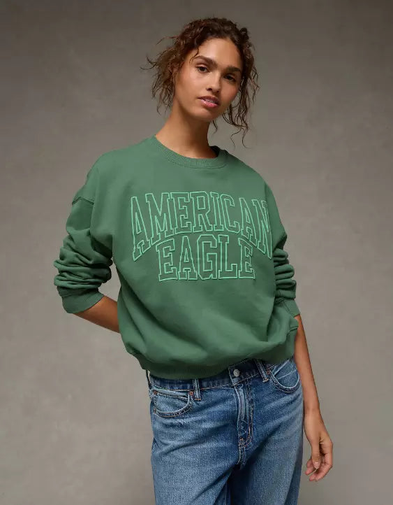 American Eagle AE Funday Crew Neck Sweatshirt
