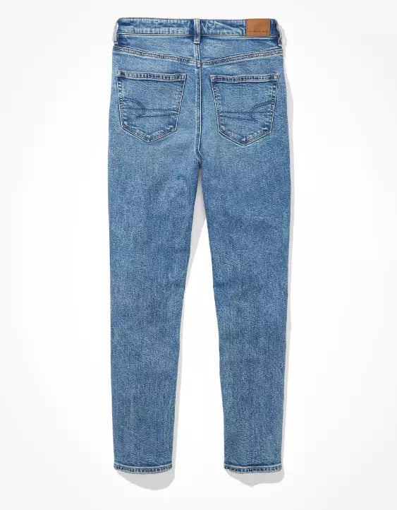 American Eagle AE Strigid Ripped Mom Jean