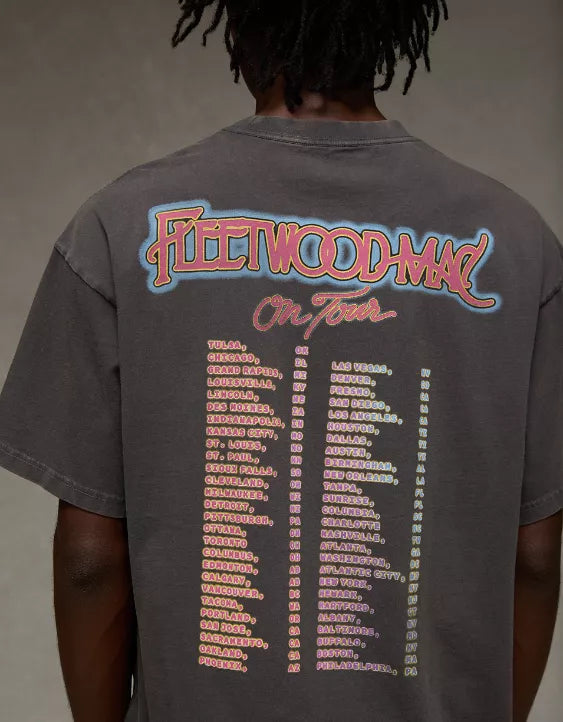American Eagle AE Boxy Fleetwood Mac Graphic T-Shirt