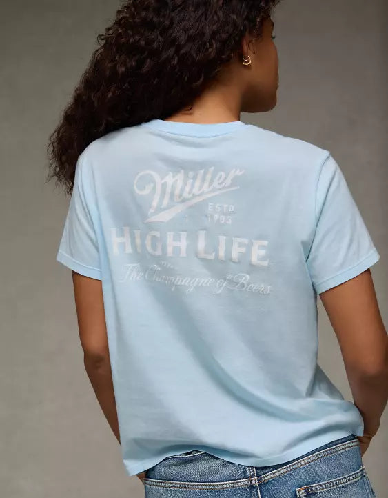American Eagle AE Miller High Life Everyday Graphic T-Shirt