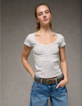 American Eagle AE Scoop Neck Baby Tee