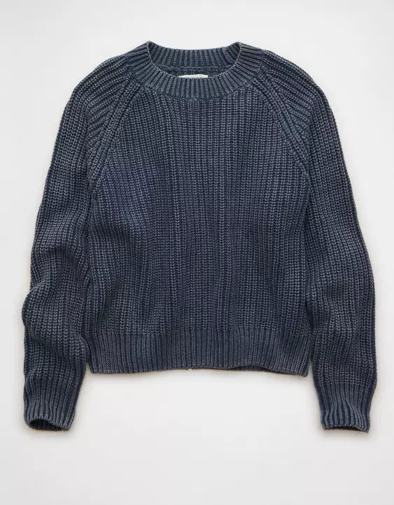American Eagle AE Crew Neck Raglan Sweater