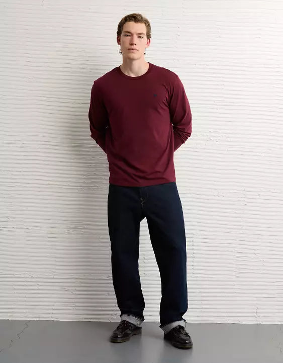 American Eagle AE Lightweight Icon Long-Sleeve T-Shirt