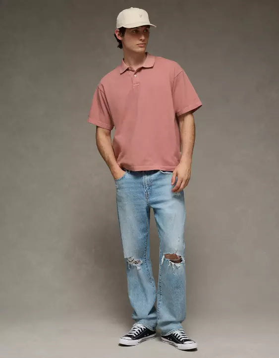 American Eagle AE Boxy Polo Shirt