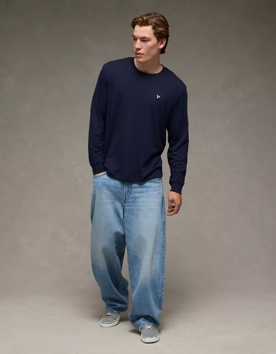American Eagle AE Lightweight Icon Long-Sleeve T-Shirt