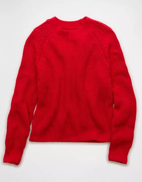 American Eagle AE Crew Neck Raglan Sweater