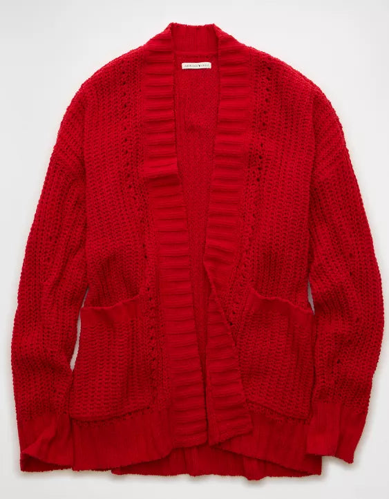 American Eagle AE Chenille Cardigan Sweater