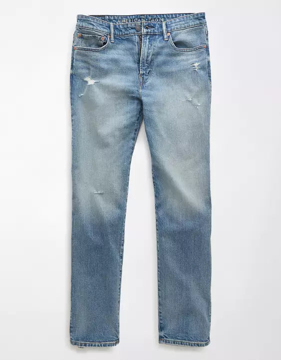 American Eagle AE EasyFlex +TENCEL™ Fibers Ripped Slim Straight Jean