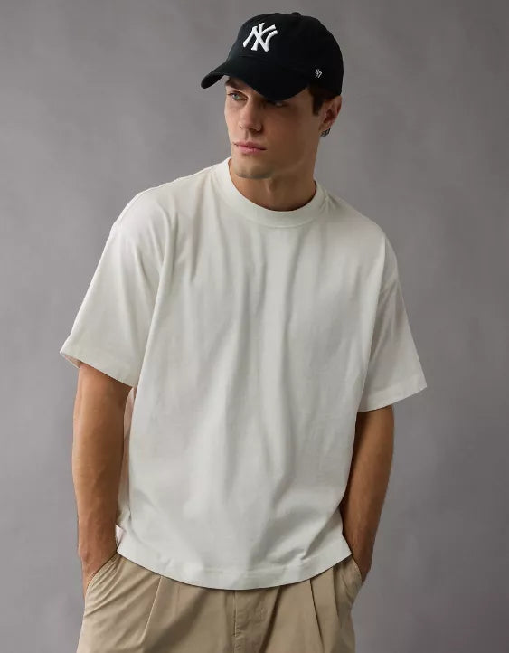 American Eagle AE Boxy Sueded Jersey T-Shirt