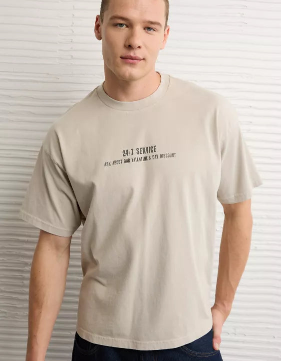 American Eagle AE Boxy Valentine's Day Graphic T-Shirt
