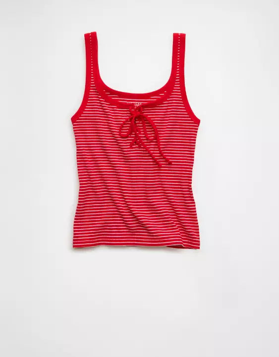 American Eagle AE Lace-Up Tank Top