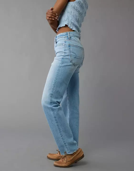 American Eagle AE Stretch Super High-Waisted Straight Jean