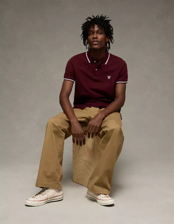 American Eagle AE Slim Fit Stretch Polo Shirt