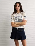 American Eagle AE Mesh Jersey Graphic T-Shirt