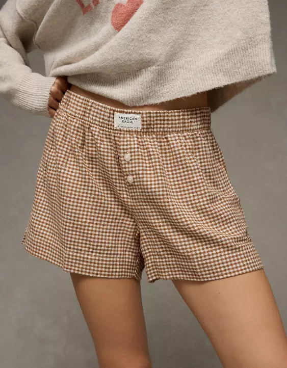 American Eagle AE Flannel Boxer Sleep Short