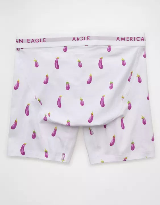 American Eagle AEO Men's Eggplant 6″ Classic Boxer Brief
