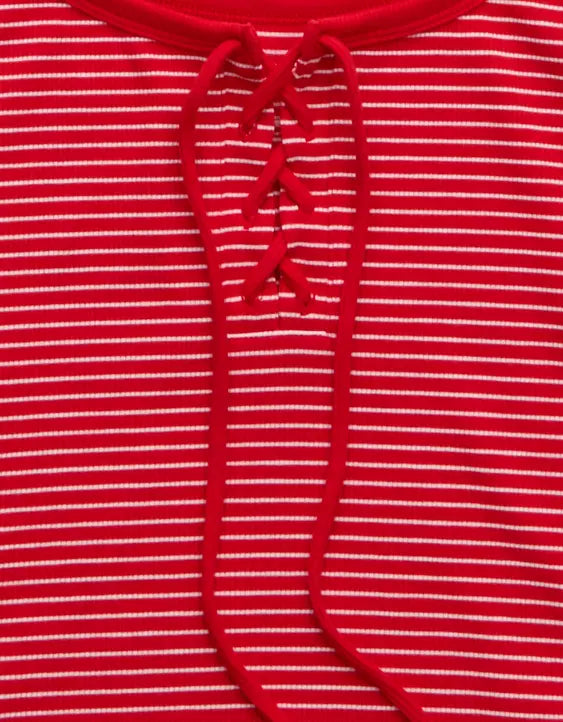 American Eagle AE Lace-Up Tank Top