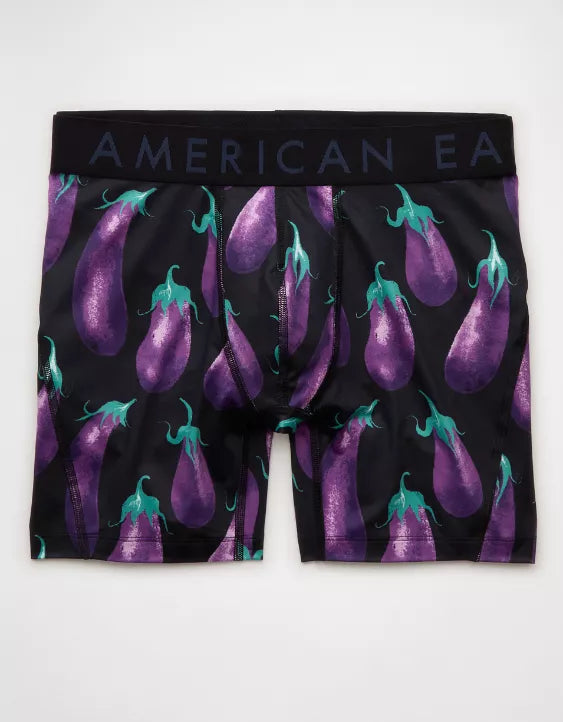 American Eagle AEO Men's Eggplants 6″ Flex Boxer Brief