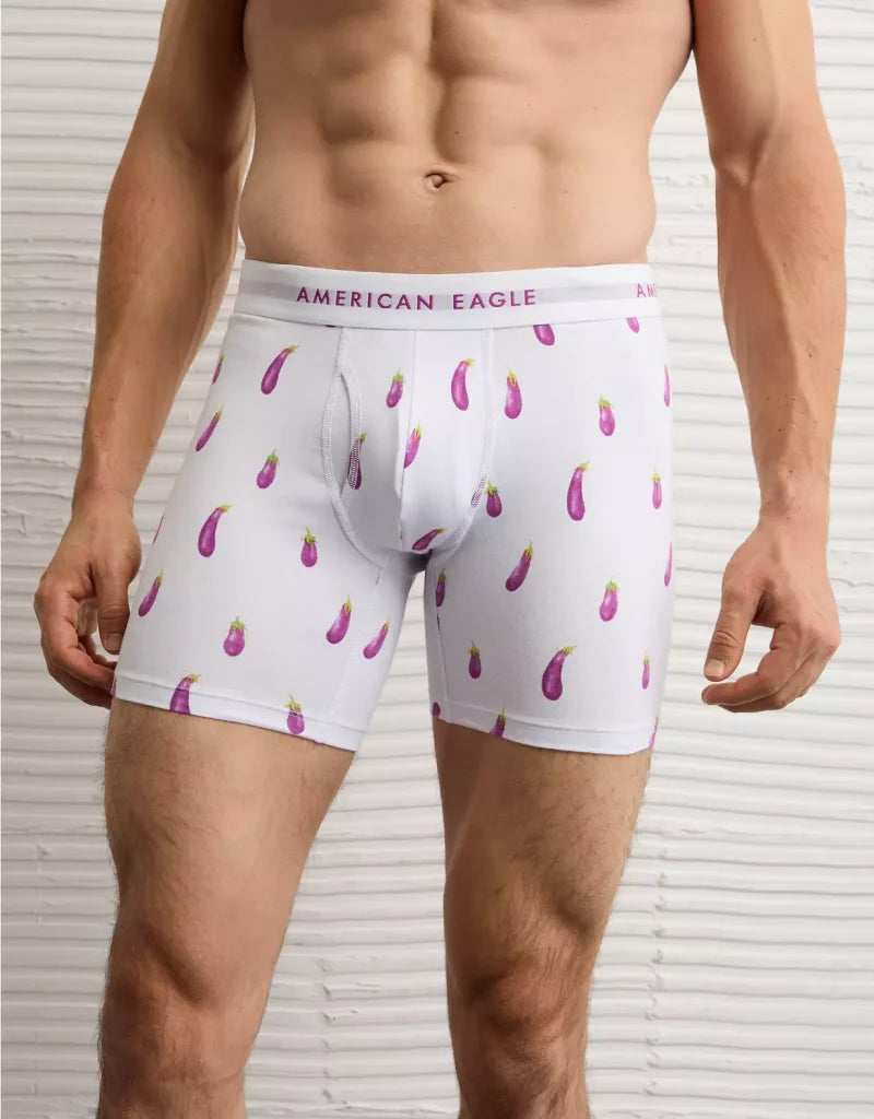 American Eagle AEO Men's Eggplant 6″ Classic Boxer Brief