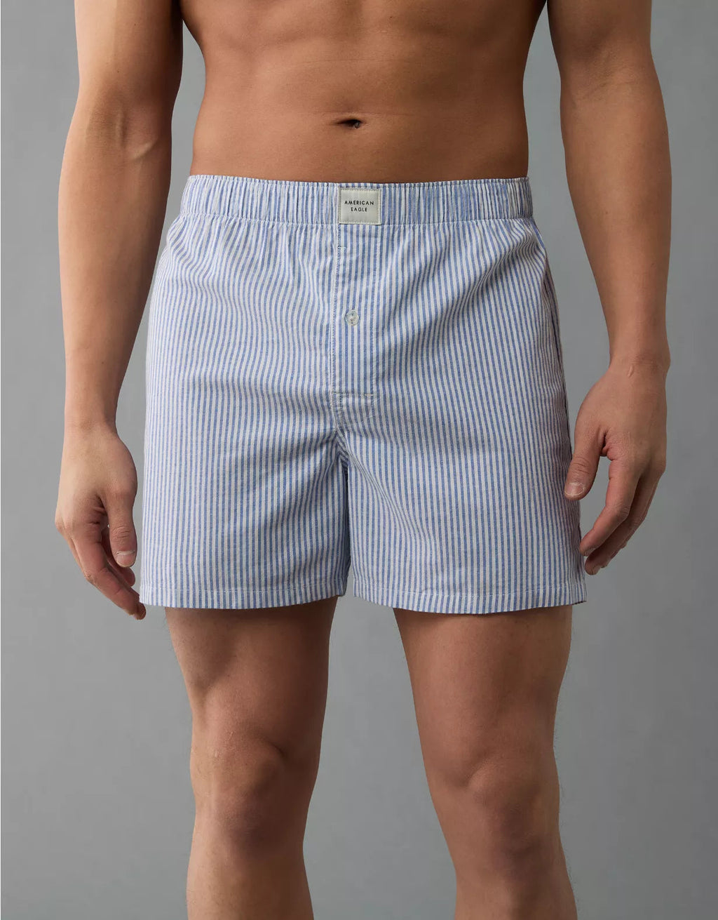 American Eagle AEO Men's Plaid Stretch Boxer Short