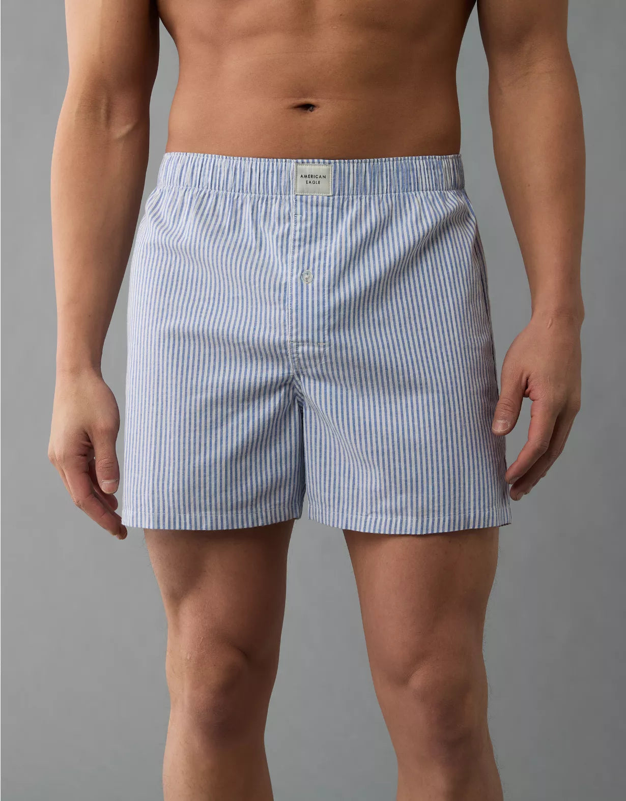 American Eagle AEO Men's Plaid Stretch Boxer Short
