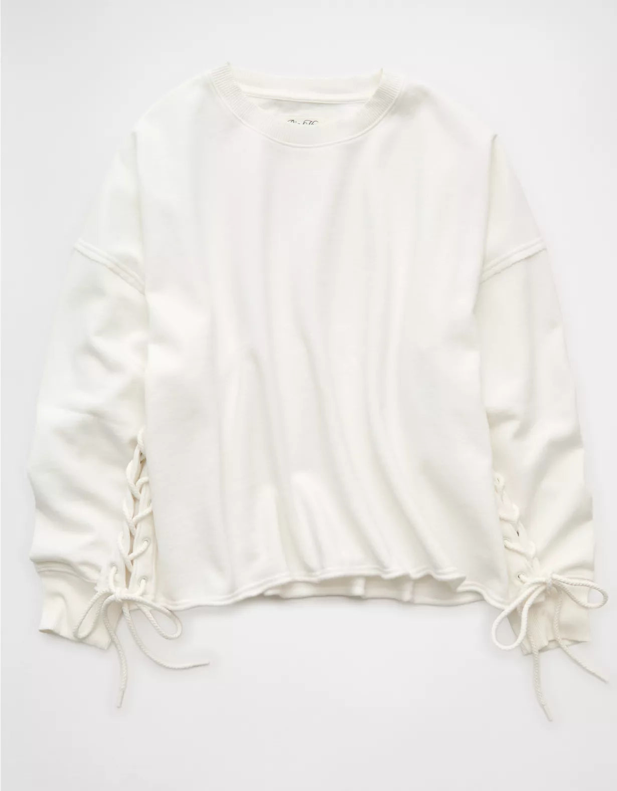 American Eagle AE Side Lace-Up Sweatshirt