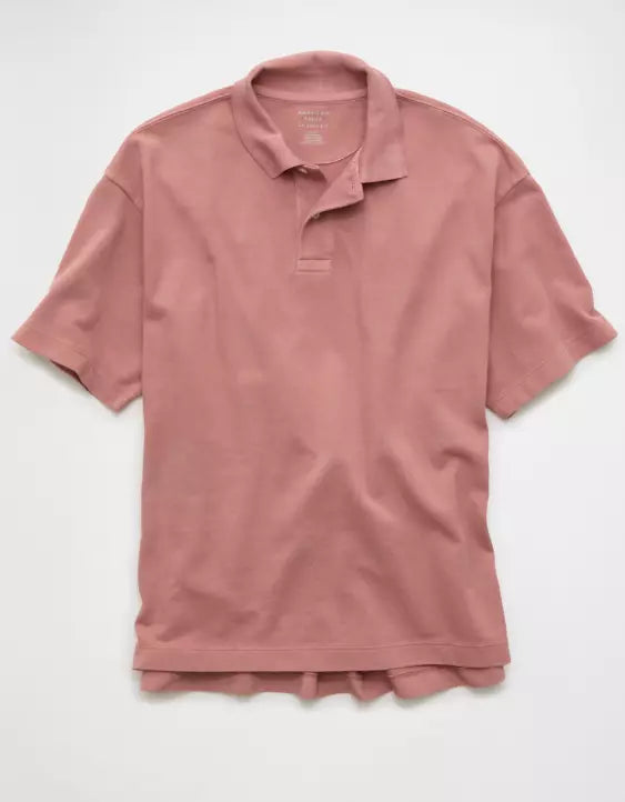 American Eagle AE Boxy Polo Shirt