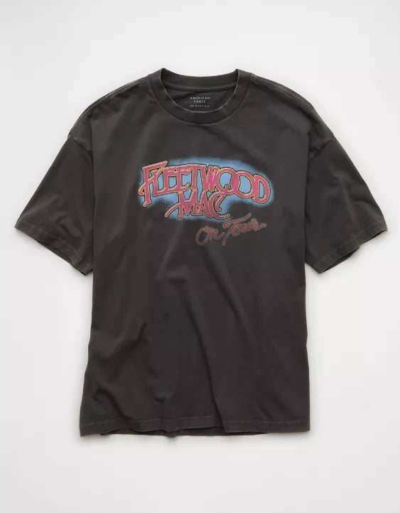 American Eagle AE Boxy Fleetwood Mac Graphic T-Shirt