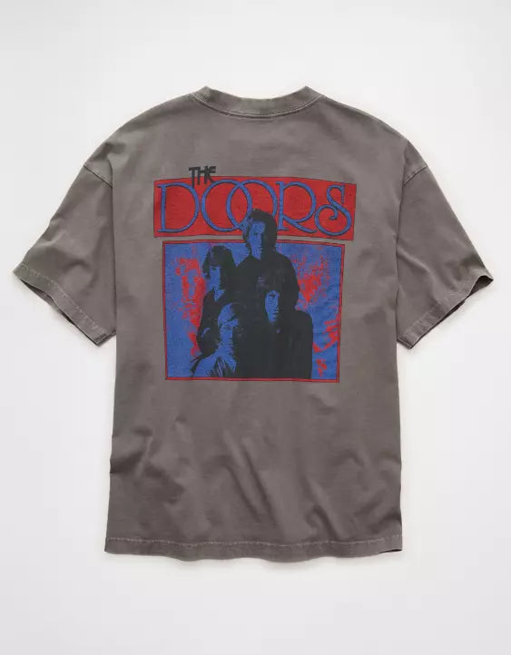 American Eagle AE Boxy The Doors Graphic T-Shirt