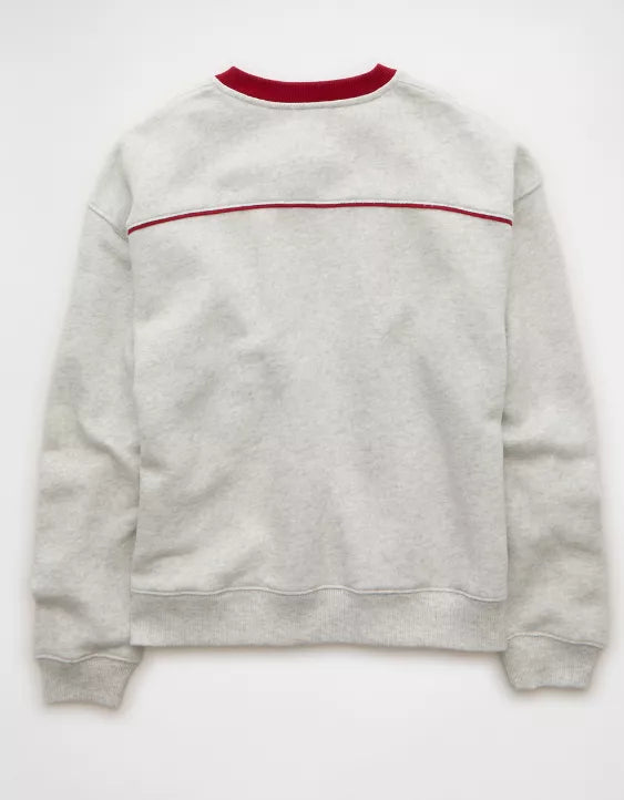 American Eagle AE Varsity Graphic V-Neck Sweatshirt